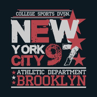 New York tipografisi, tişört Brooklyn, tasarım grafikleri, matbaacı NYC, orijinal tasarım giysileri.