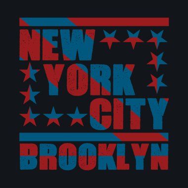 New York tipografisi, tişört Brooklyn, tasarım grafikleri, matbaacı NYC, orijinal tasarım giysileri.