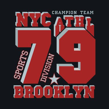 New York tipografisi, tişört Brooklyn, tasarım grafikleri, matbaacı NYC, orijinal tasarım giysileri.