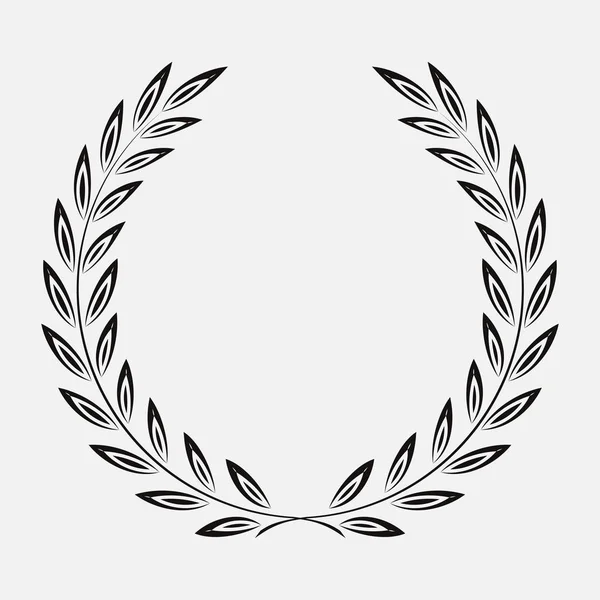 Icon Laurel Wreath Spotrs Design Illustration Black — Stock Photo, Image