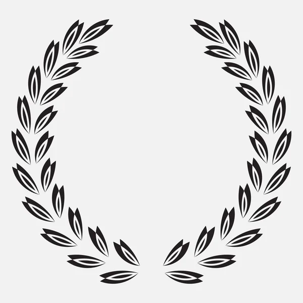 Icon Laurel Wreath Spotrs Design Illustration Black — Stock Photo, Image