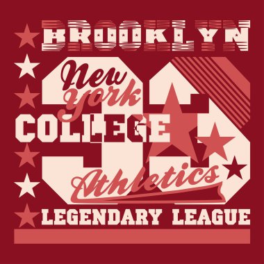 New York tipografi, t-shirt Brooklyn, tasarım grafik, baskı adam Nyc, özgün tasarım giyim, giyim grafik tasarım