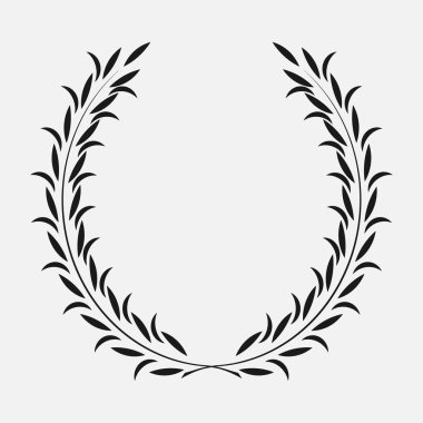 simge defne çelengi, spotrs tasarım - vektör çizim siyah