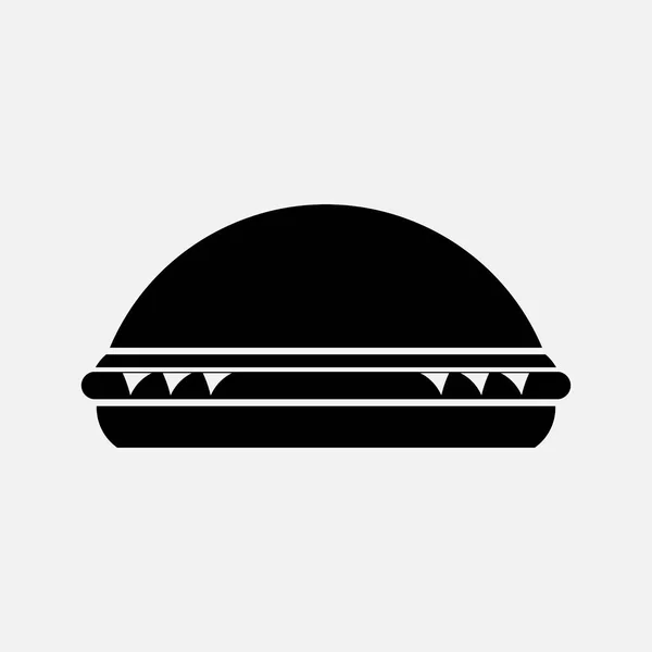 Иконка Бургер Столовая Снэк Бар Место Еды Полностью Редактируемый Образ — стоковое фото