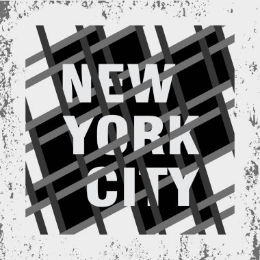 New York tipografi, t-shirt Ny, tasarım grafik