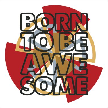 Harika, doğuştan t-shirt tipografi damgası, özgün t-shirt