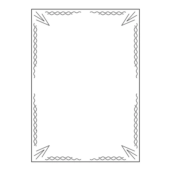 Imagen Vectorial Marcos Vintage Marco Ornamental Decorativo Diseño Original Idea — Vector de stock