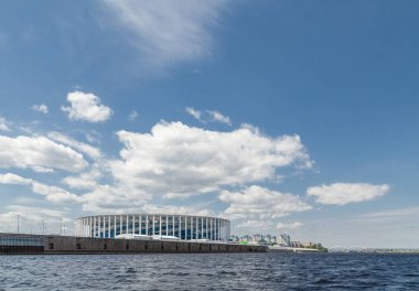 Volga Nehri 'nden Nizhny Novgorod futbol stadyumu
