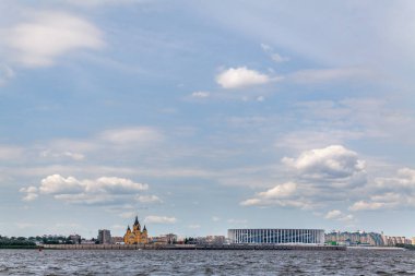 Alexander Nevsky Katedrali ve Nizhny Novgorod stadyumu