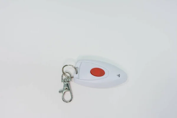 Security and fire sensors and alarm equipment on white background. components for signaling.Security and fire sensors and alarm equipment on white background. components for signaling.