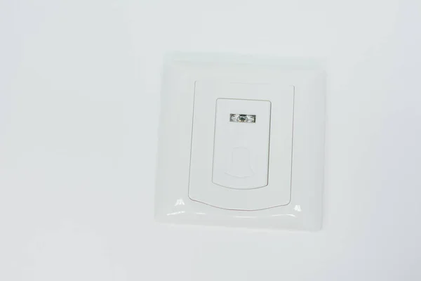 Sensores Seguridad Fuego Equipo Alarma Sobre Fondo Blanco Componentes Para — Foto de Stock
