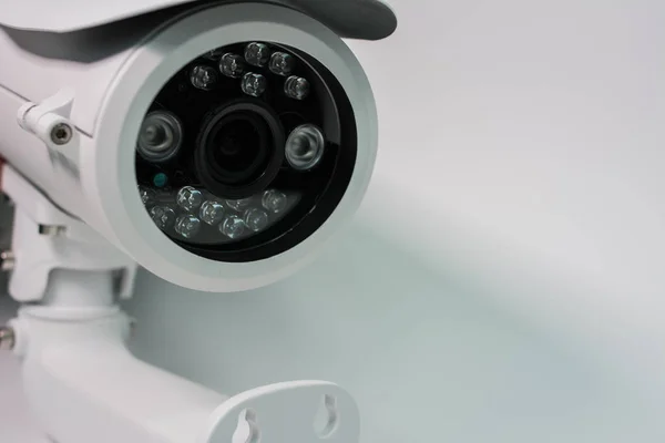Fotocamera Sistemi Videosorveglianza Sfondo Bianco — Foto Stock