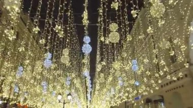Chritmas için güzel sokak aydınlatmaları