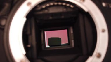 Bir lens olmadan bir dijital fotoğraf makinesi gösterimi