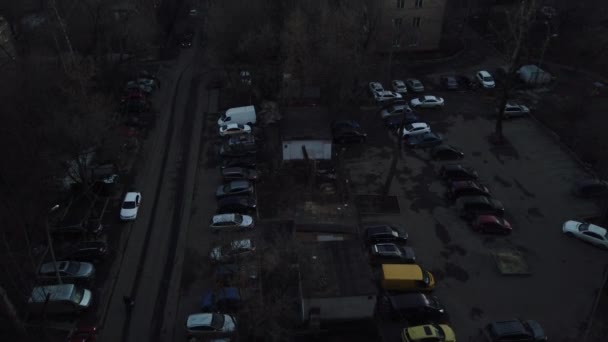 Jeden Okresů Moskvy Západ Slunce Jarní Večer — Stock video