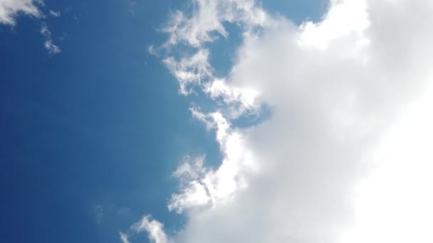 Güzel Mavi Gökyüzü Arka Planda Bulutlu Bulutlu Bulutlu Hava Bulutlu — Stok video
