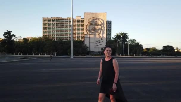 Гавана Знаковим Популярним Туристичним Місцем Старовинні Вулиці Гавани Класичні Американські — стокове відео