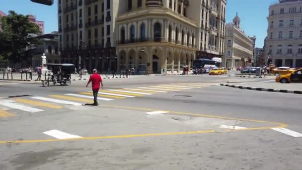 Habana Cuba Abril 2019 Habana Destino Turístico Emblemático Popular Antiguas — Vídeo de stock