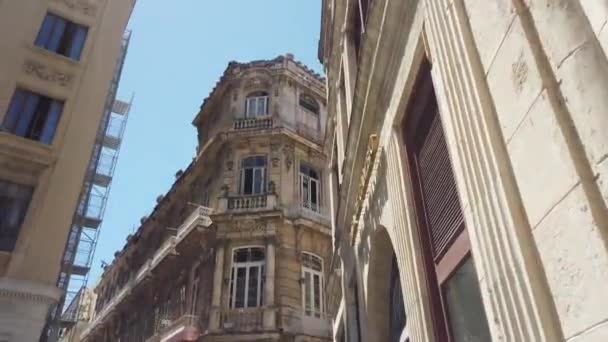 Havana Cuba April 2019 Havanna Ikonisk Populært Turistmål Gamle Gater – stockvideo