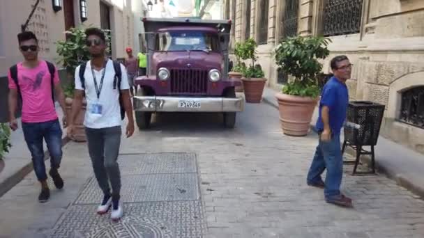 Havana Cuba April 2019 Havana Iconic Popular Tourist Destination Old — Stock Video