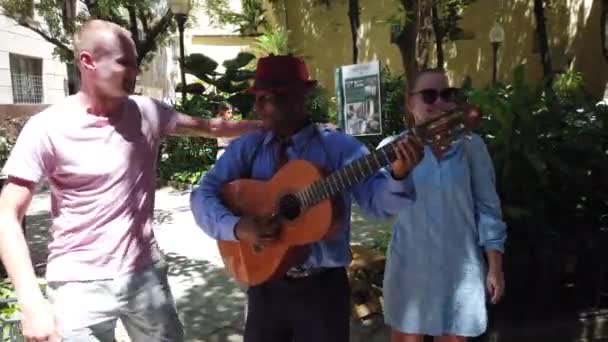 Havana Kuba April 2019 Klassische Kubanische Band Spielt Traditionelle Musik — Stockvideo