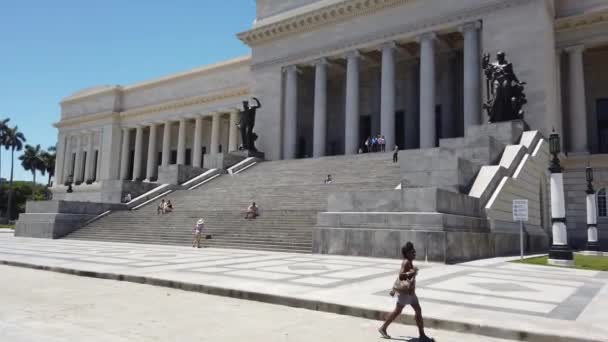 Havana Cuba Avril 2019 Façade Bâtiment Capitolio Havane Cuba — Video