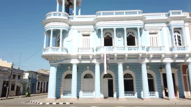 Kubańska Ulica Miasto Cienfuegos Kuba — Wideo stockowe