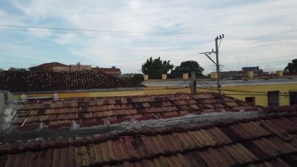 Red Tiled Roofs Trinidad Sancti Spiritus Cuba — Stock Video