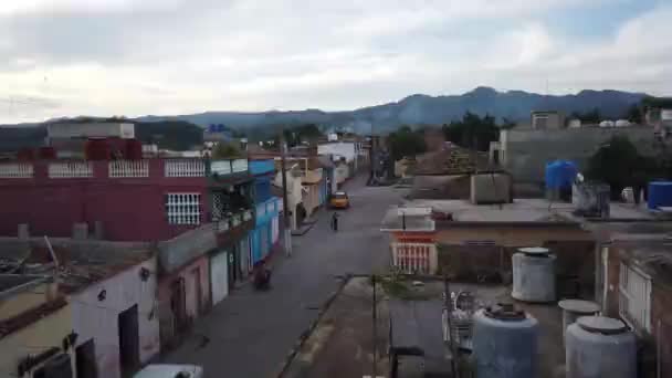 Rode Dakpannen Van Trinidad Sancti Spiritus Cuba — Stockvideo