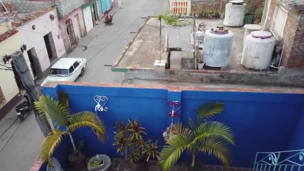 Rode Dakpannen Van Trinidad Sancti Spiritus Cuba — Stockvideo