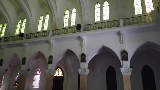 Küba Katolik Kilisesi Panoraması — Stok video