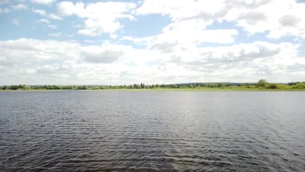 夏季伏尔加河全景 — 图库视频影像