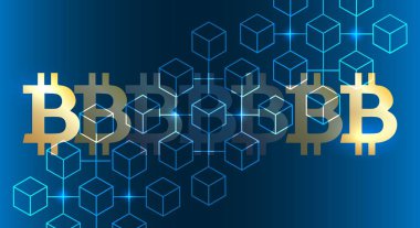 Blockchain bitcoin arka plan