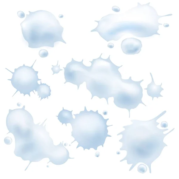 Snowball splats isolated on white — Stock Illustration Snowball splats isolated on white Royalty Free Stock Illustrations