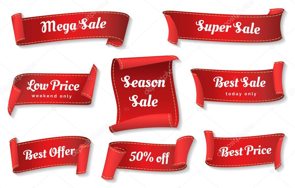 Red sale ribbons
