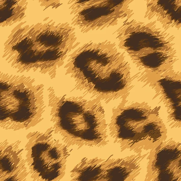 Leopard print seamless pattern — Stock Vector