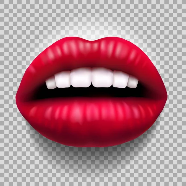 Rote sinnliche Lippen — Stockvektor
