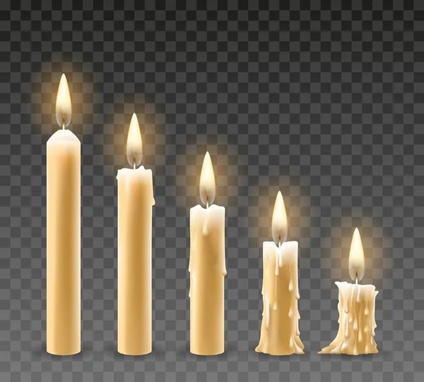Горящие свечи — стоковый вектор