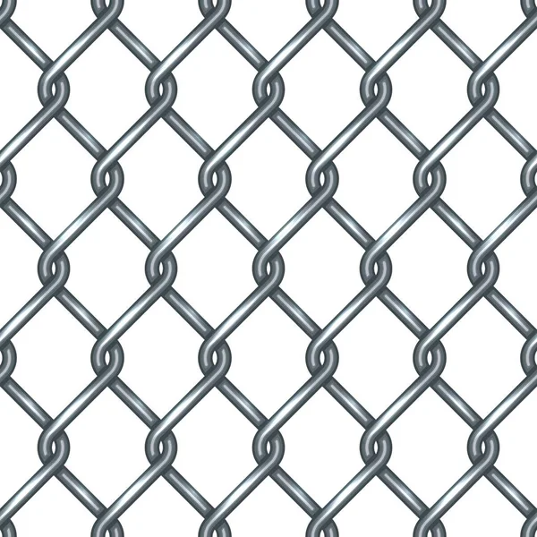 쇠사슬로 연결 된 울타리 솔기없는 무늬 — 스톡 벡터