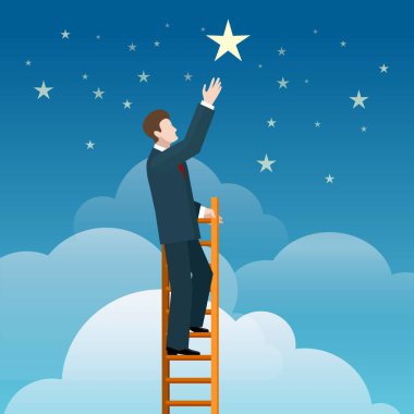 Yıldızlar ulaşan işadamı