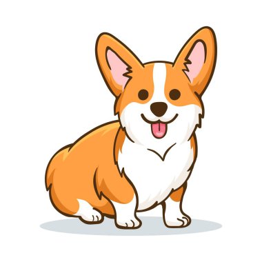 Komik turuncu Galce corgi