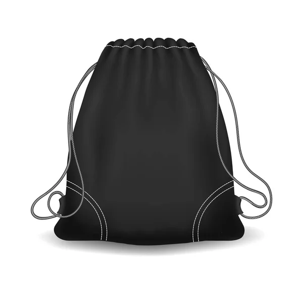 Чёрный рюкзак — стоковый вектор