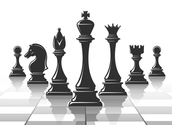 체스 전략 개념 — 스톡 벡터