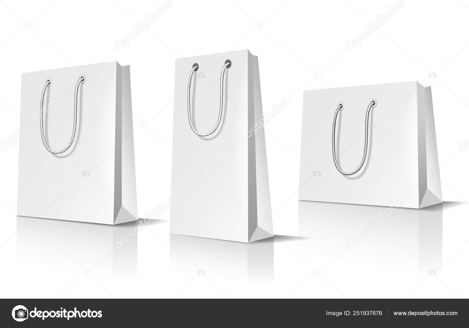 Download Realistic Bag Mockup Set Stock Vector C Vectortatu 251937676 PSD Mockup Templates