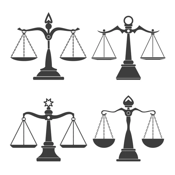 Échelles de justice établies — Image vectorielle