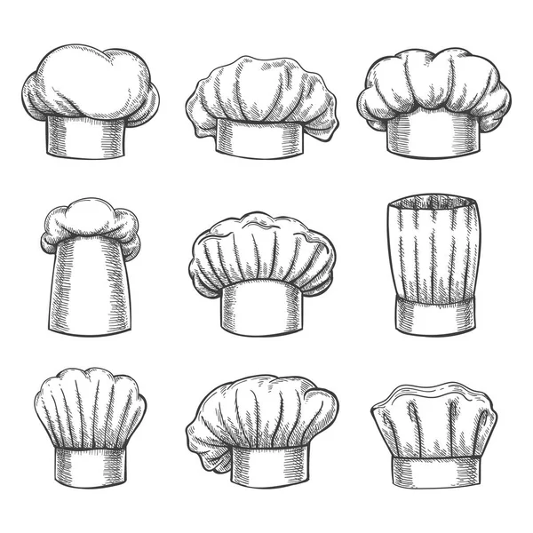 Sombreros cocineros — Archivo Imágenes Vectoriales