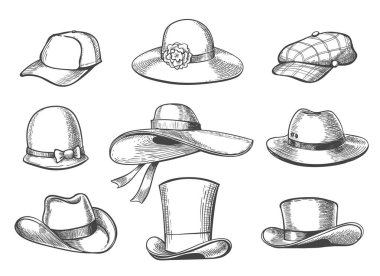 Şapkalar grafik çizimi