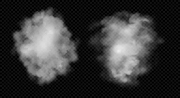 Облако тумана на прозрачном фоне — стоковый вектор