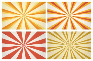 Güneş patlaması çizgili desenler