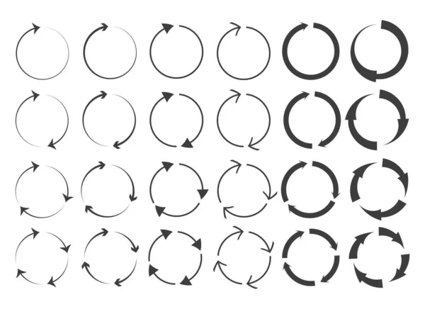 Herhaal de cirkel pijlen rechts — Stockvector